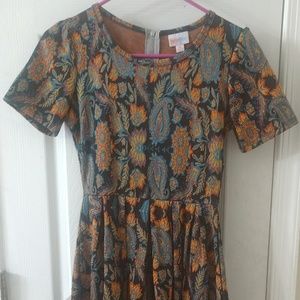 Lularoe Amelia dress (woven fabric)